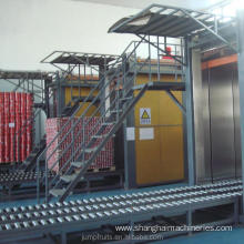 tin cans automatic empty tank unloading depalletizer machine